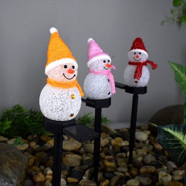 

solar lamps outdoor garden decoration landscape light christmas cartoon snowman garland lamp platform waterproof led lawn light.