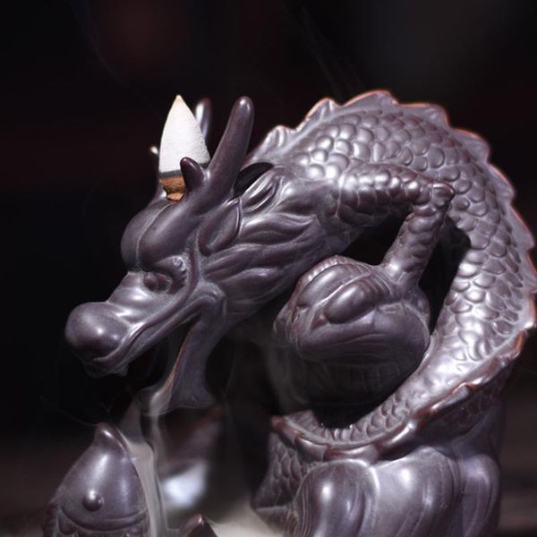 

fragrance lamps dragon shape incense burner unique porcelain censer ceramics