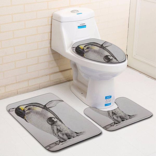 

bath mats 3d creative animal pattern carpet in the bathroom toilet mat for set door