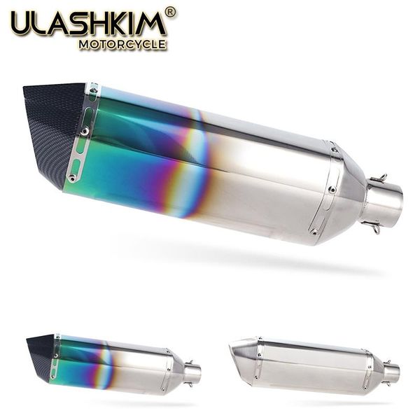 

exhaust pipe universal motorcycle modified muffler 36-51mm fz6 fazer 04-10 fz6r 09-11 fz8 11-13 mt-07/mt-09/sr/fz9 fz1