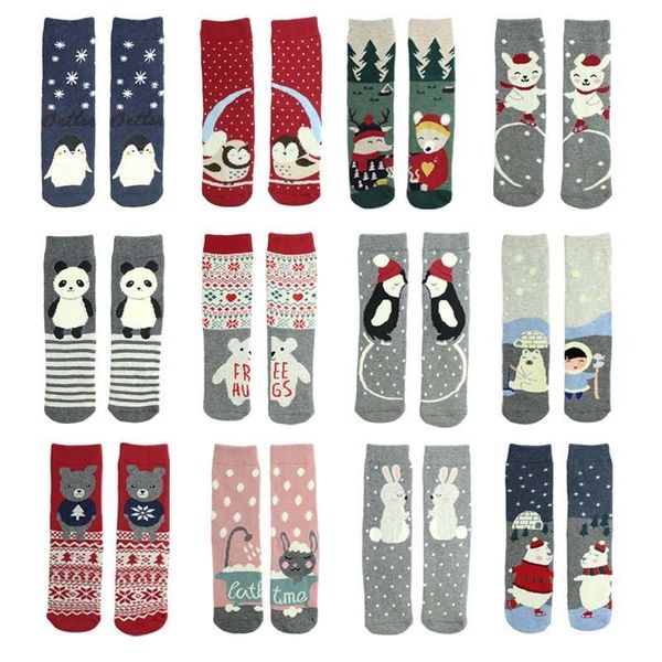 

men's socks wholesale collection winter color cartoon festival christmas year ankle women unisex, Black