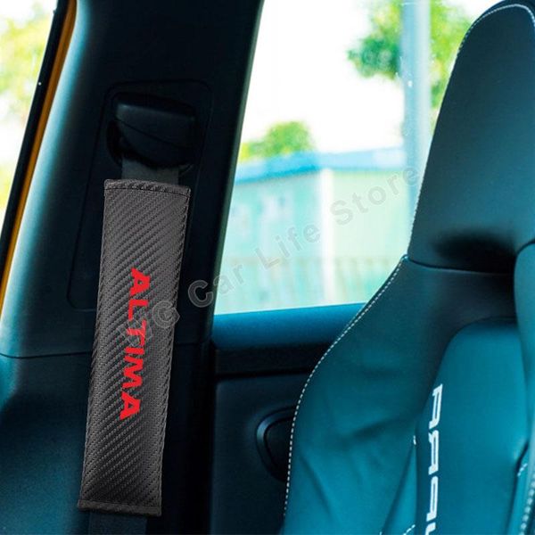 

safety belts & accessories car belt cover for altima pu leather shoulder padding automobiles seatbelt cushion covers gadget