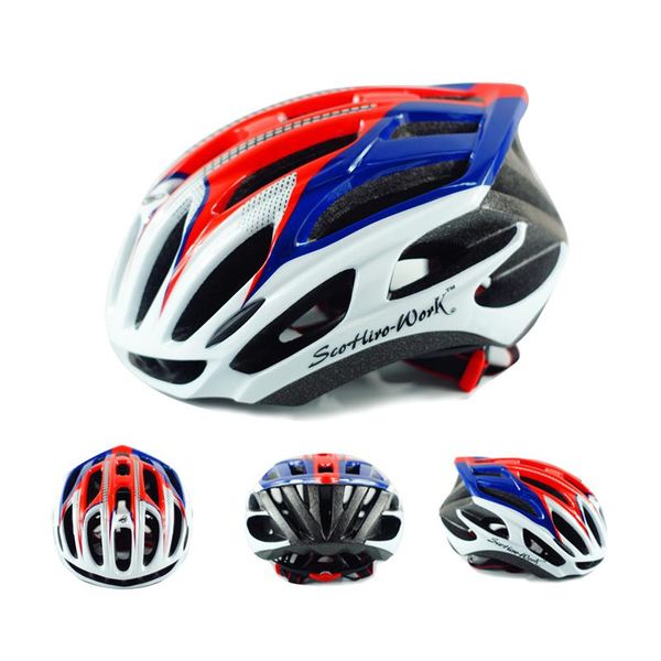 

bikes helmet ultralight air vents cycling helmets eps+pc fully molded mtb road bicycle 58-62 sports racing safety caps & masks, Black