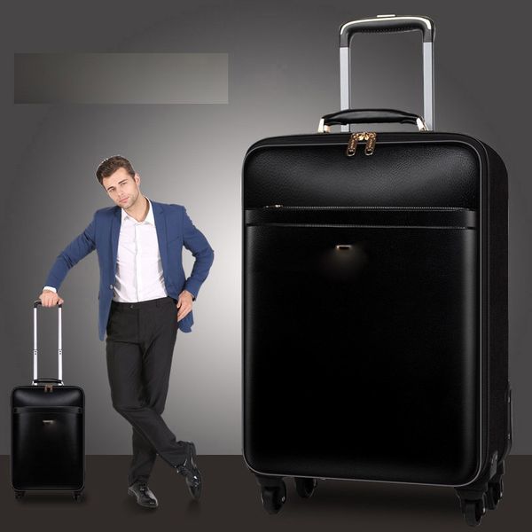 

trunk famous designer metal luggage aluminum alloy carry-ons rolling thicker travel suitcase protgage high strength bag triangle signal box