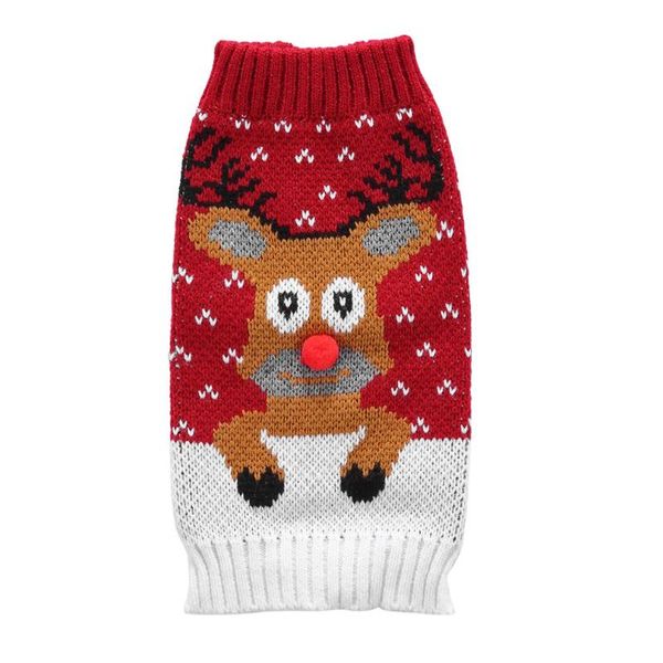 

dog apparel christmas cute deer sweaters puppy clothes outfits