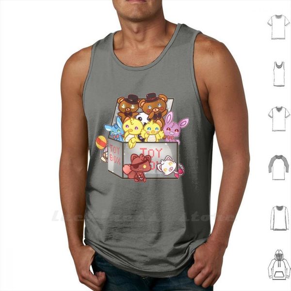 

five nights at 2 men tank diy print 5 fnaf 5naf, White;black