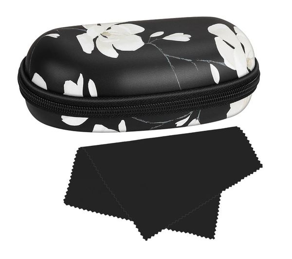 

outdoor eyewear sunglasses case with carabiner pu shockproof protective travel zipper eyeglasses carry glasses storage holder