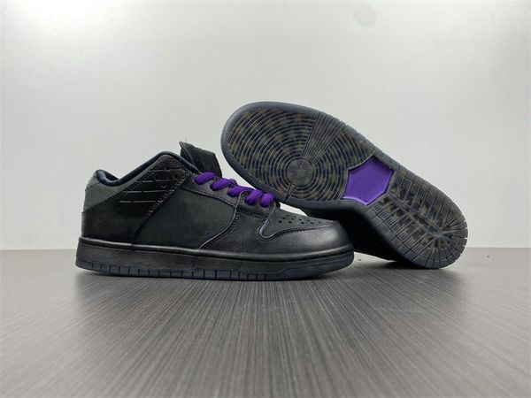 

special edition low first avenue man skateboard designer shoes black voltage purple white sport sneakers come with box, White;red