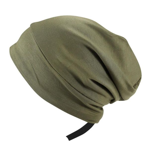 

beanies women solid color modal muslim hats adjustable elasticity elastic capless cap islamic turban headband hat
