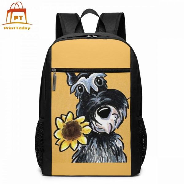 

backpack sunflower backpacks men - women trend bag student street pattern multi purpose bags
