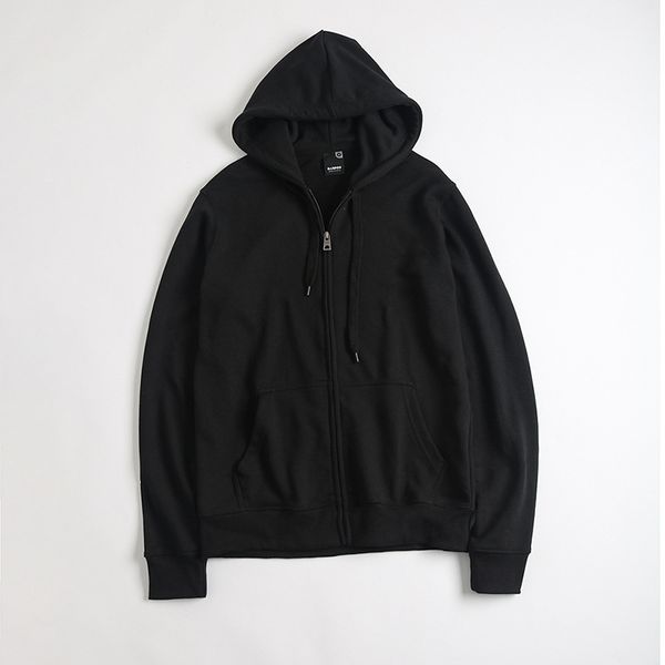 

spring autumn large ins versatile cardigan black coat loose bf hooded terry sweater men's and women's fashion