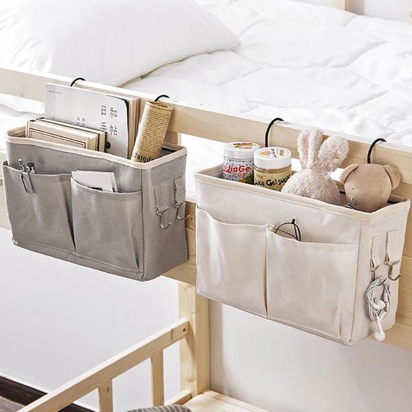 

bedside bag oxford cloth storage hanging bedroom baby bed diaper organizer caddy holder boxes & bins