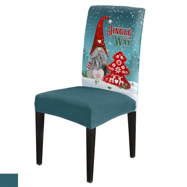 

chair covers christmas gnome snowflake tree stretch cover kitchen dinning seat spandex