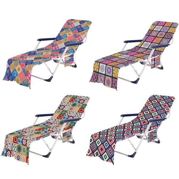 

beach chair cover with storage pockets outdoor sun lounger covers pool loungers