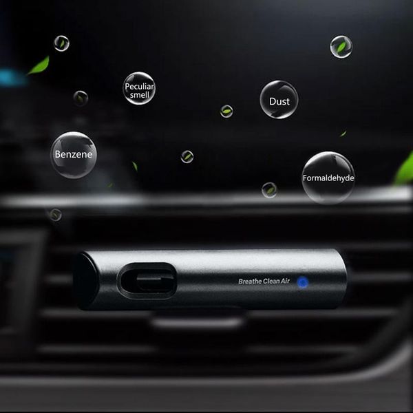 

car air ionizer purifier vent outlet freshener with usb cable for home l9ce