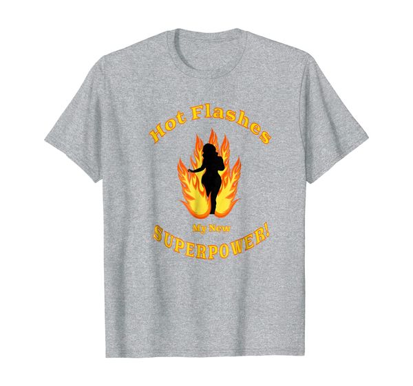 

flashes my new superpower t-shirt, White;black