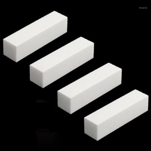 

rosalind 4pcs/lot nail art beauty tools white color manicure pedicure sanding form buffer file for uv gel varnish1
