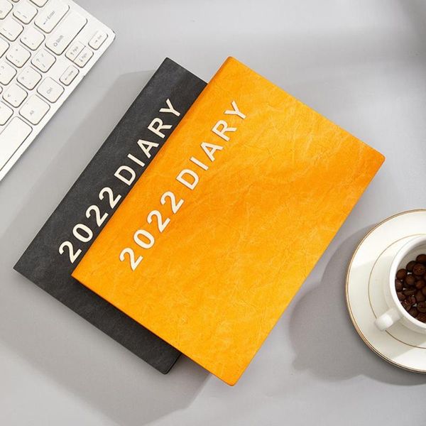 

notepads diary notebook letter printed schedule soft cover long-lasting useful elegant 2022 recording notebooks, Purple;pink