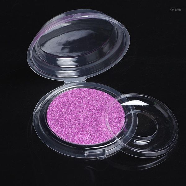 

sets/lot false eyelash packing box round boxes transparent empty lash case reuseable plastic colorful card box1