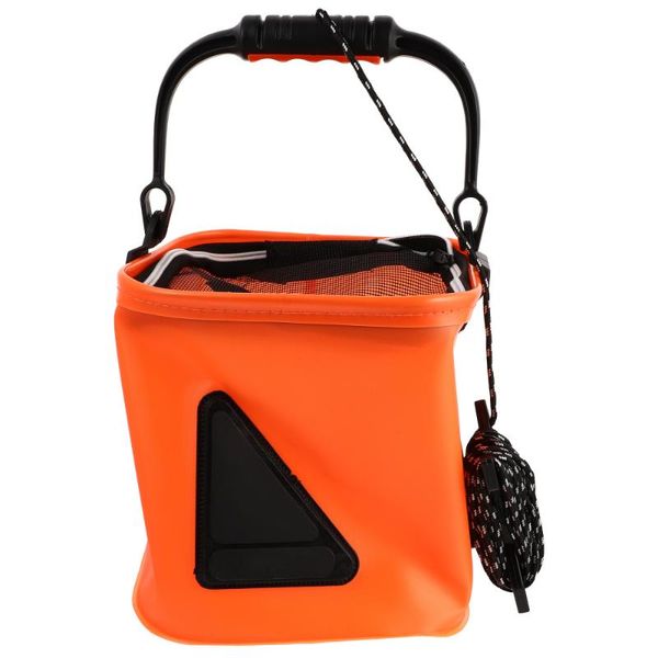 

buckets bucket with net cover for fishing collapsible water pail gardening