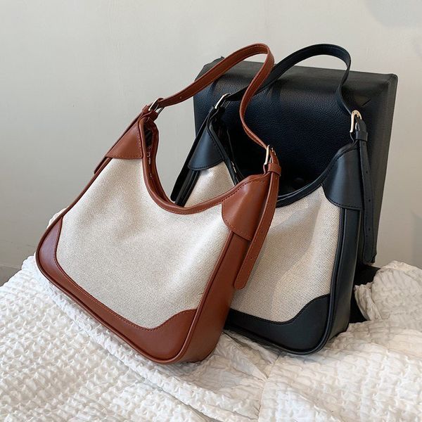 

designer bags summer canvas large capacity women's bag 2021 new fashion simple single shoulder messenger european tote bag