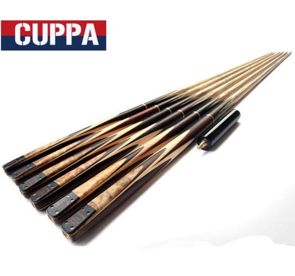 

cuppa 3 /4 snooker cues 9.8mm/11.5mm tips with extension professional handmade ash billiard kit stick china 2021