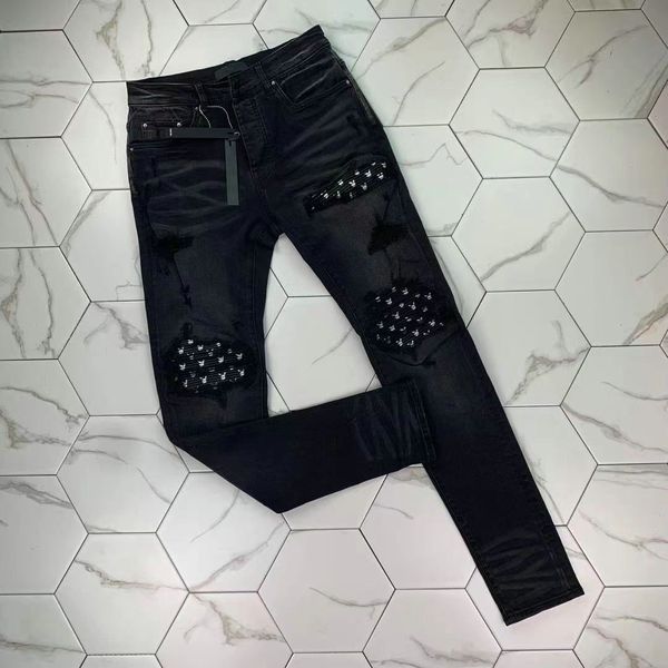 

xmen's distressed ripped skinny jeans fashion mens jeans slim motorcycle moto biker causal mens denim pants hip hop men jeans, Blue