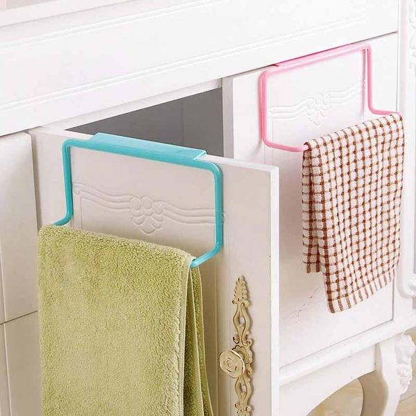 

towel racks creative plastic hanging holder multifunction rack cupboard cabinet door back home storage organizer kitchen accessories