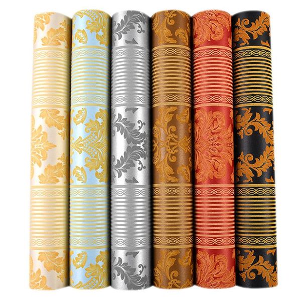 

0.53x9.5m luxury embossed damask wallpaper for living room bedroom gold silver black grey blue 3d wall paper modern wallpapers