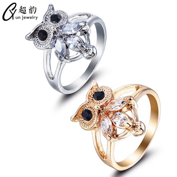 

ring beset selling plated animal modeling creative alloy zircon hand adornment fashion jewelry for women alloy, Silver