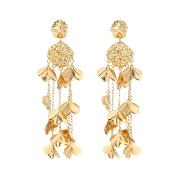 

dangle & chandelier mayjim european temperament long leaf tassel earrings personality star street, Silver