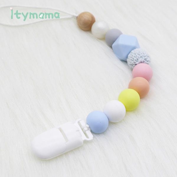 

pacifiers# itymama 5 color silicone baby pacifier clips dummy holder chain bpa nipple attachment accessories teething toys gift