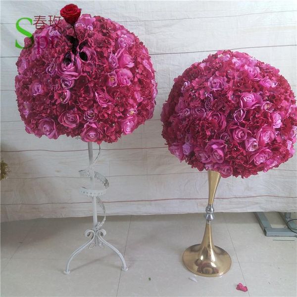 

decorative flowers & wreaths spr wedding centerpiece,wedding table decoration flowers, road lead flower balls,(only the flowers)2pcs/lot