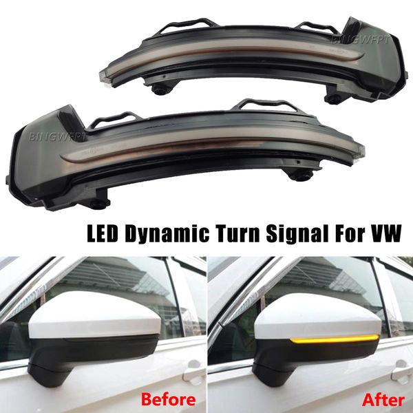 

dynamic mirror for volkswagen tiguan mk2 ii r 5n for vw light led blinker turn signal 2017-2019