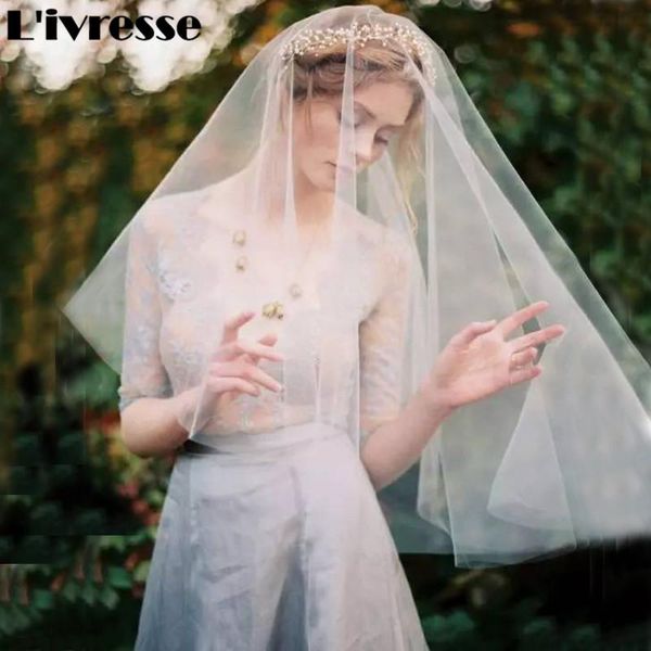 

bridal veils short one layer no combs soft net wedding headpiece accessories for bride 2021, Black