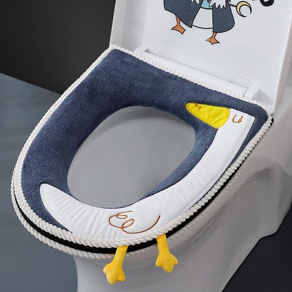 

toilet seat covers home cover four seasons universal cartoon washable zipper thickened pad 2021