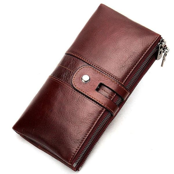 

wallets women's wallet slim luxury ladies purse 3 in 1 thin genuine leather phone bag coin card holder designer clutch, Red;black