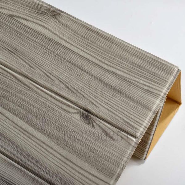 

wallpapers diy wood grain wall stickers self-adhesive 3d decoration foam wallpaper living room tv background waterproof