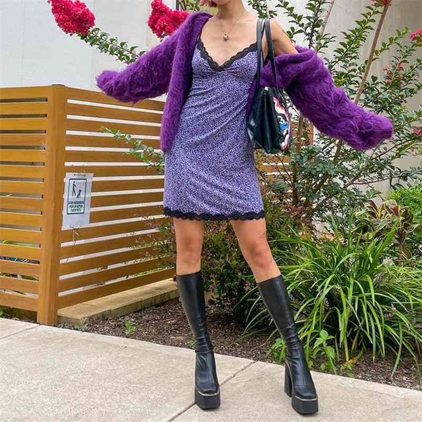 

floral printed spaghetti strap y2k sundress mini dress women fashion summer v neck sleeveless bodycon beach party dresses 210518, Black;gray