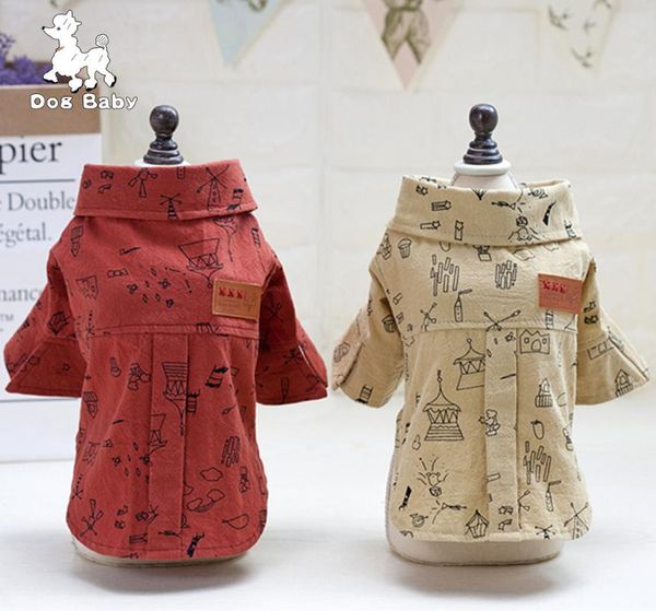 

dog apparel pet clothes spring and summer teddy bear graffiti shirt