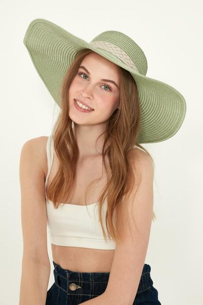 

& city womens sun straw hat y1730-06 outdoor hats, Black;white