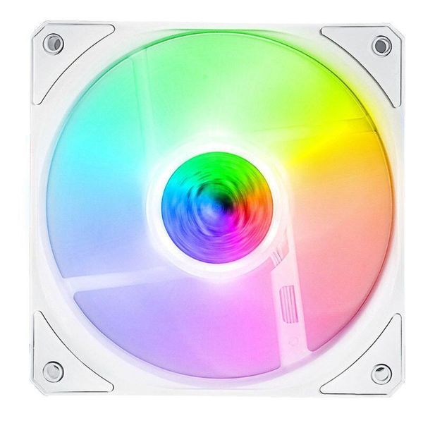 

argb computer case cpu cooling fan white frame silent 5v addressable pwm cooler radiator replaces fans lappads