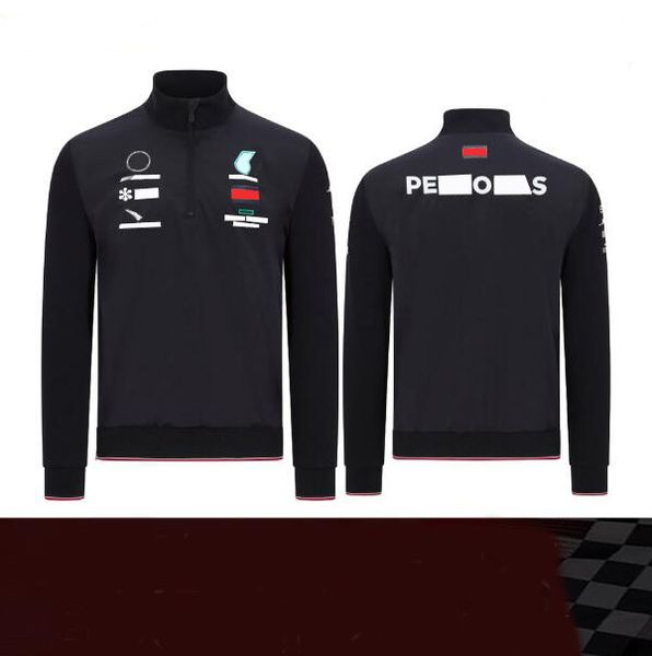 

f1 racing half zipper sweatshirt men's pullover sweater can be customized