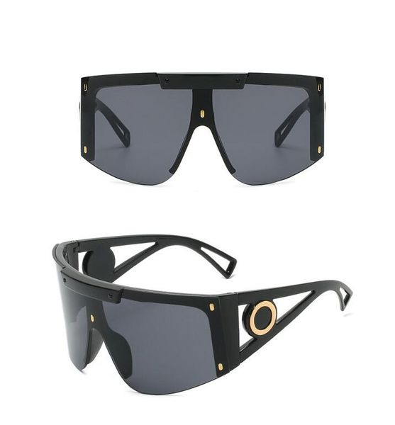 

design sunglasses for women fashion sun glasses uv protection big connection lens frameless come with package4393, White;black