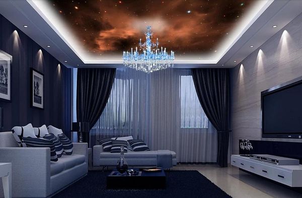 

wallpapers custom 3d po wallpaper ceiling mural mysterious universe star sky zenith living room bedroom home decor