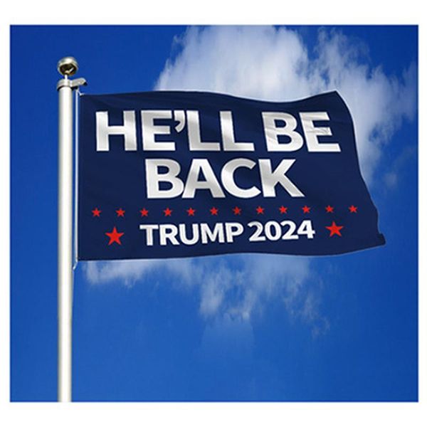 

trump flag 2024 he will be back make votes count again 3*5 feet trump president election banner 90*150cm