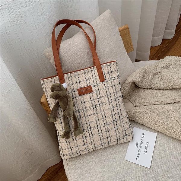 

casual texture fashionable bag women's 2021 korean style large capacity one-shoulder portable bucket cross body