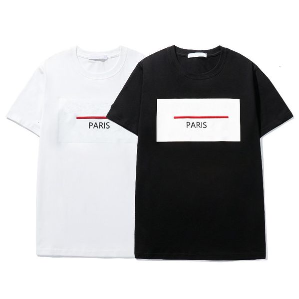 

men's & women's t-shirt 21ss new fashion round neck short sleeve trend letter printing t-shirt 17 styles wf2102042, White;black