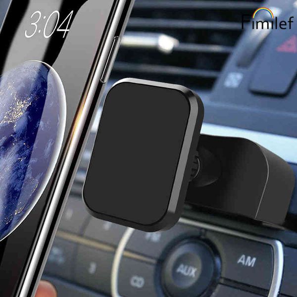 Fimilef Testa rettangolare Porta CD universale Supporto magnetico per auto per telefoni cellulari e mini tablet con tecnologia Swift-Snap veloce
