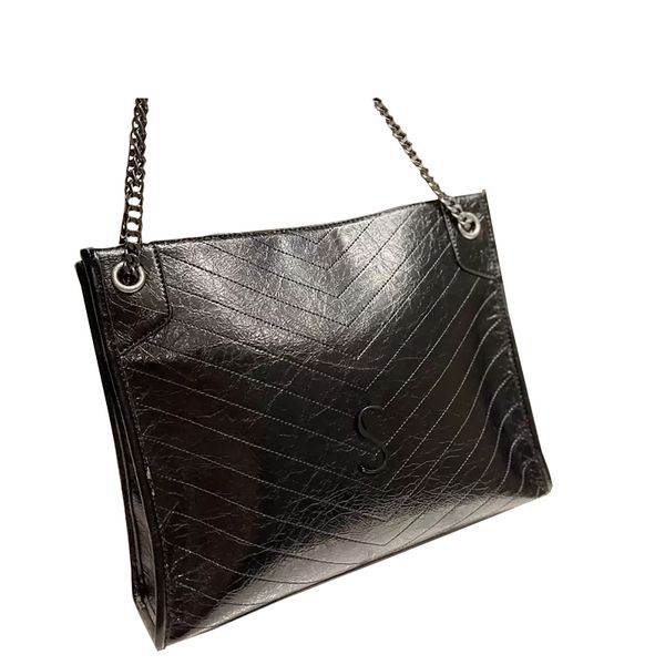 

the tote bag designer shoulder bags purses woman sacoche women's genuine leather fashion brand classic retro chain softness luxurious h